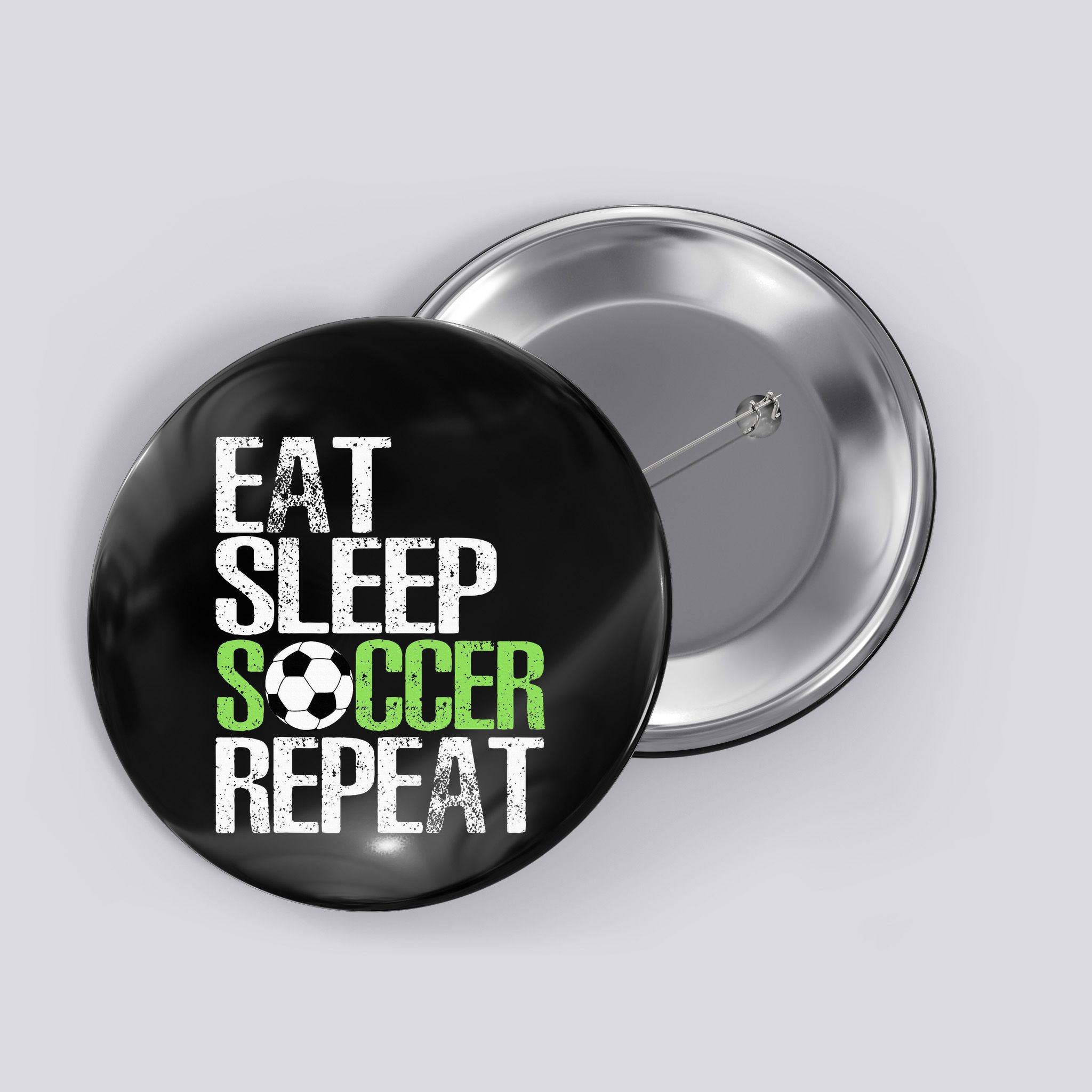 Eat Sleep Soccer Repeat Cool Sport Player Button
