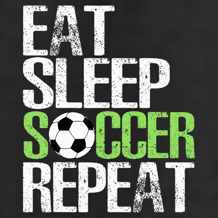 Eat Sleep Soccer Repeat Cool Sport Player Adult Drive Performance Visor