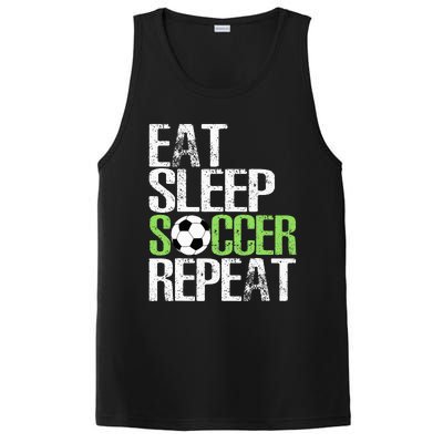 Eat Sleep Soccer Repeat Cool Sport Player PosiCharge Competitor Tank