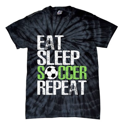 Eat Sleep Soccer Repeat Cool Sport Player Tie-Dye T-Shirt