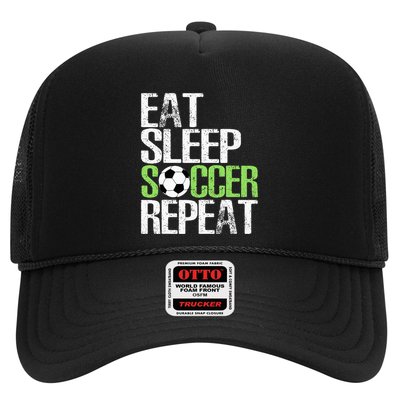 Eat Sleep Soccer Repeat Cool Sport Player Trucker Hat