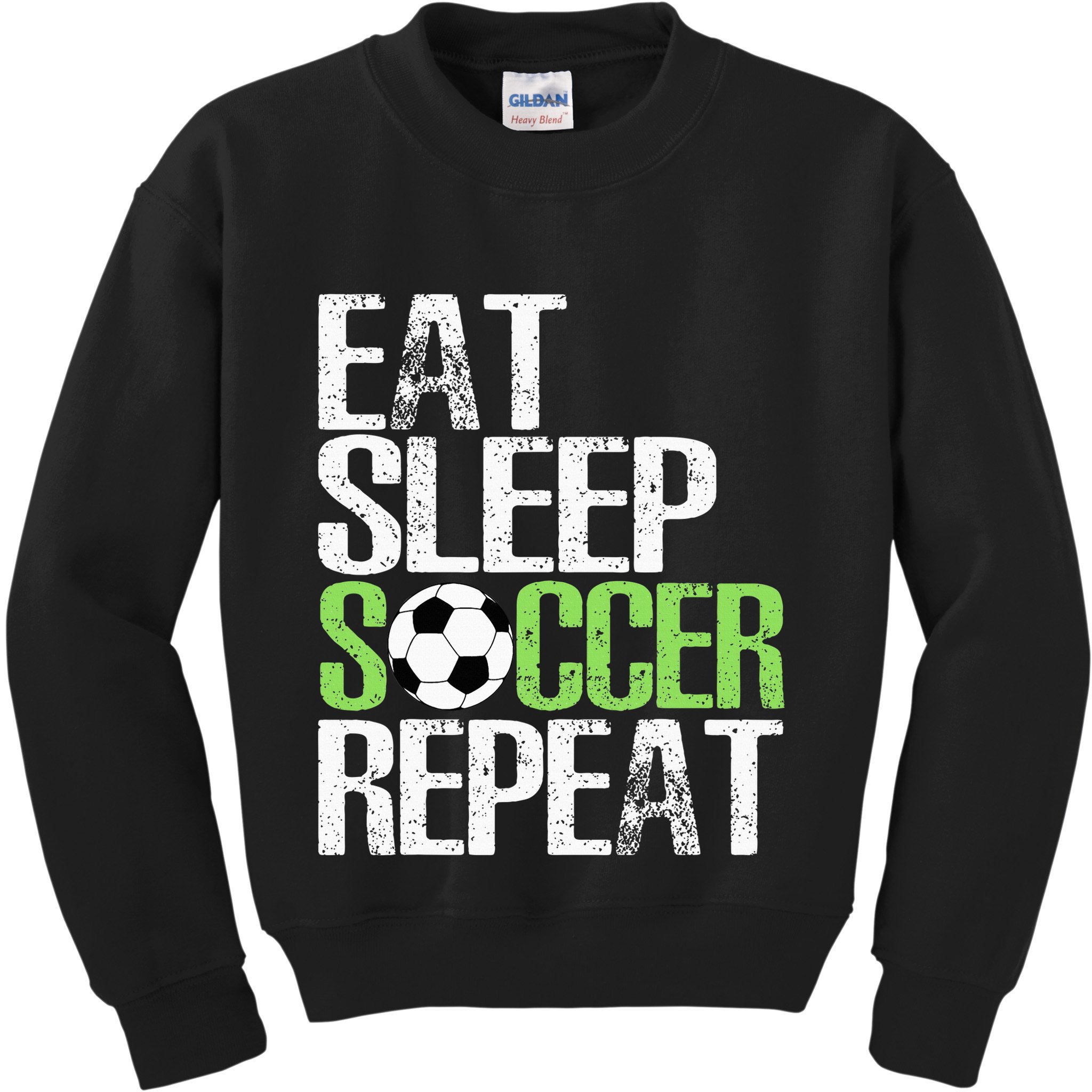 Eat Sleep Soccer Repeat Cool Sport Player Kids Sweatshirt