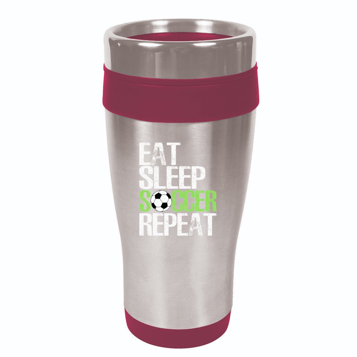 Eat Sleep Soccer Repeat Cool Sport Player 16oz Travel Tumbler