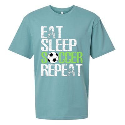 Eat Sleep Soccer Repeat Cool Sport Player Sueded Cloud Jersey T-Shirt