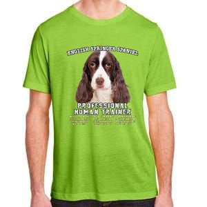 English Springer Spaniel Liver Professional Human Trainer Cute Dog Adult ChromaSoft Performance T-Shirt