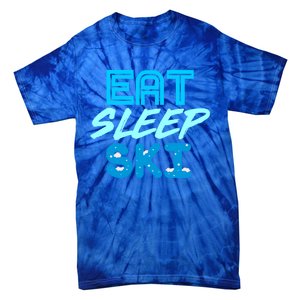 Eat Sleep Ski Funny Quote Skiing Gift Cute Gift Tie-Dye T-Shirt