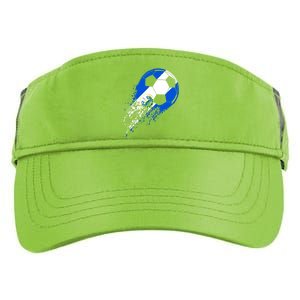 El Salvador Soccer Salvadorian Flag Pride Soccer Player Adult Drive Performance Visor