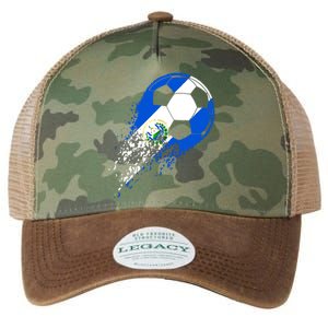 El Salvador Soccer Salvadorian Flag Pride Soccer Player Legacy Tie Dye Trucker Hat