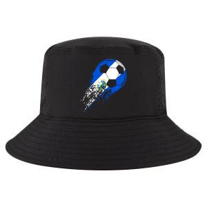 El Salvador Soccer Salvadorian Flag Pride Soccer Player Cool Comfort Performance Bucket Hat