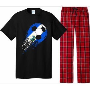 El Salvador Soccer Salvadorian Flag Pride Soccer Player Pajama Set