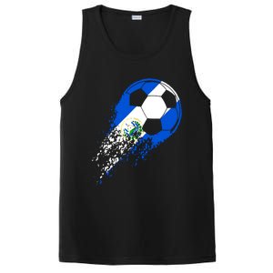 El Salvador Soccer Salvadorian Flag Pride Soccer Player PosiCharge Competitor Tank