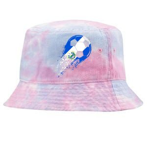 El Salvador Soccer Salvadorian Flag Pride Soccer Player Tie-Dyed Bucket Hat