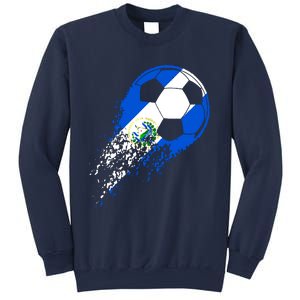 El Salvador Soccer Salvadorian Flag Pride Soccer Player Sweatshirt