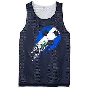 El Salvador Soccer Salvadorian Flag Pride Soccer Player Mesh Reversible Basketball Jersey Tank