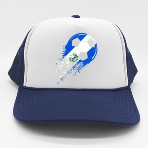 El Salvador Soccer Salvadorian Flag Pride Soccer Player Trucker Hat