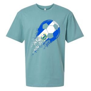 El Salvador Soccer Salvadorian Flag Pride Soccer Player Sueded Cloud Jersey T-Shirt