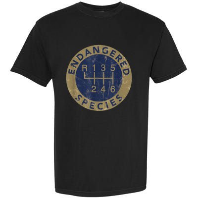 Endangered Species Stick Shift Manual Transmission Drivers Garment-Dyed Heavyweight T-Shirt