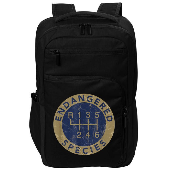 Endangered Species Stick Shift Manual Transmission Drivers Impact Tech Backpack
