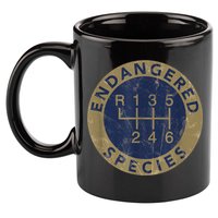 Endangered Species Stick Shift Manual Transmission Drivers 11oz C Handle Ceramic Mug