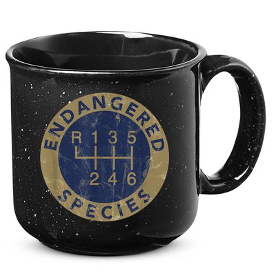 Endangered Species Stick Shift Manual Transmission Drivers 15oz Campfire Ceramic Mug