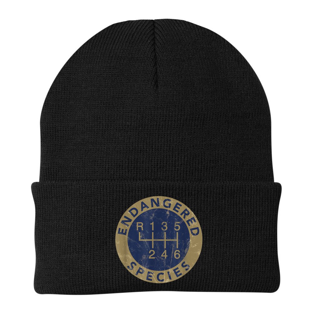 Endangered Species Stick Shift Manual Transmission Drivers Beanie