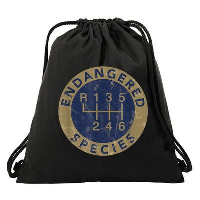 Endangered Species Stick Shift Manual Transmission Drivers Drawstring Bag