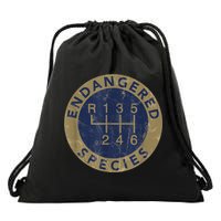 Endangered Species Stick Shift Manual Transmission Drivers Drawstring Bag