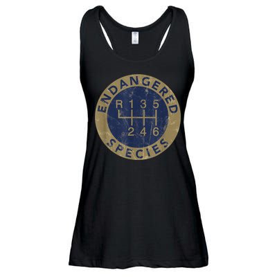Endangered Species Stick Shift Manual Transmission Drivers Ladies Essential Flowy Tank