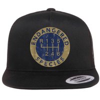 Endangered Species Stick Shift Manual Transmission Drivers Flatbill Hat