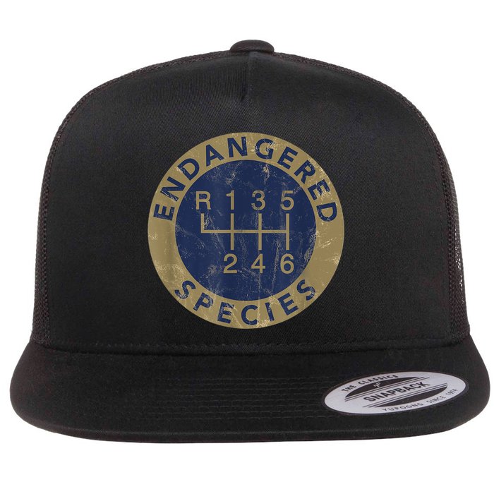 Endangered Species Stick Shift Manual Transmission Drivers Flatbill Hat