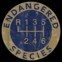 Endangered Species Stick Shift Manual Transmission Drivers Flatbill Hat