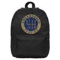 Endangered Species Stick Shift Manual Transmission Drivers 16 in Basic Backpack
