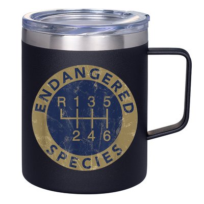 Endangered Species Stick Shift Manual Transmission Drivers 12oz Stainless Steel Coffee Mug