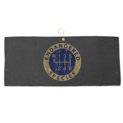 Endangered Species Stick Shift Manual Transmission Drivers Large Microfiber Waffle Golf Towel