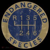 Endangered Species Stick Shift Manual Transmission Drivers Cooling Performance Long Sleeve Crew