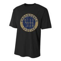 Endangered Species Stick Shift Manual Transmission Drivers Youth Performance Sprint T-Shirt