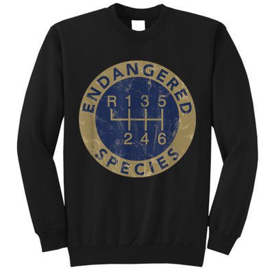 Endangered Species Stick Shift Manual Transmission Drivers Tall Sweatshirt
