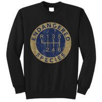 Endangered Species Stick Shift Manual Transmission Drivers Tall Sweatshirt