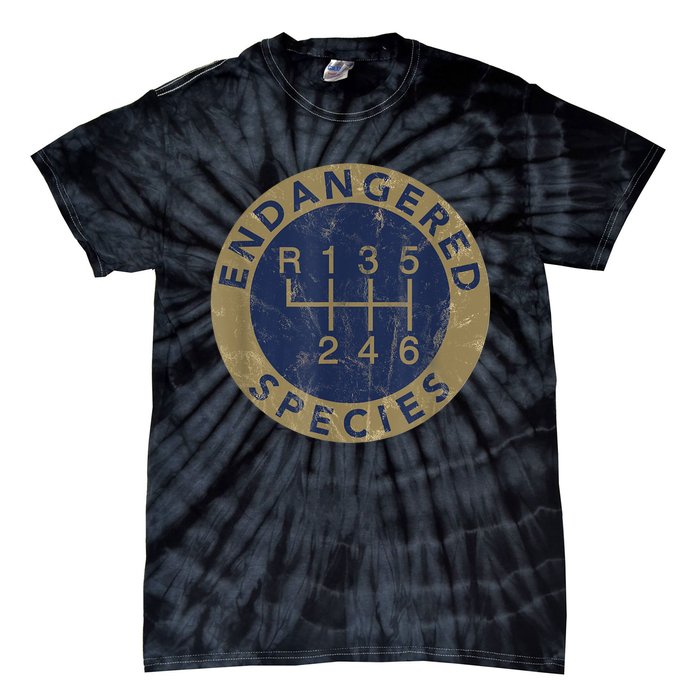 Endangered Species Stick Shift Manual Transmission Drivers Tie-Dye T-Shirt