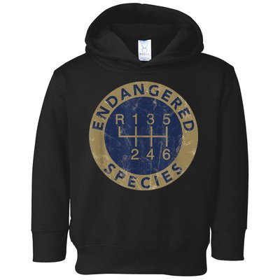 Endangered Species Stick Shift Manual Transmission Drivers Toddler Hoodie