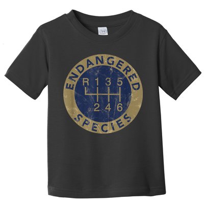 Endangered Species Stick Shift Manual Transmission Drivers Toddler T-Shirt