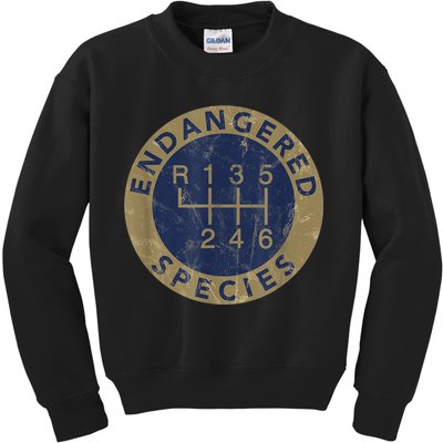 Endangered Species Stick Shift Manual Transmission Drivers Kids Sweatshirt