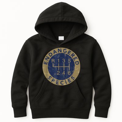 Endangered Species Stick Shift Manual Transmission Drivers Kids Hoodie