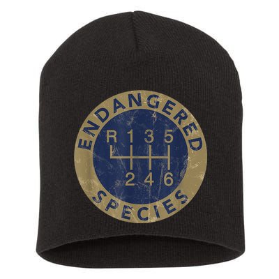 Endangered Species Stick Shift Manual Transmission Drivers Short Acrylic Beanie