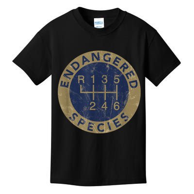 Endangered Species Stick Shift Manual Transmission Drivers Kids T-Shirt