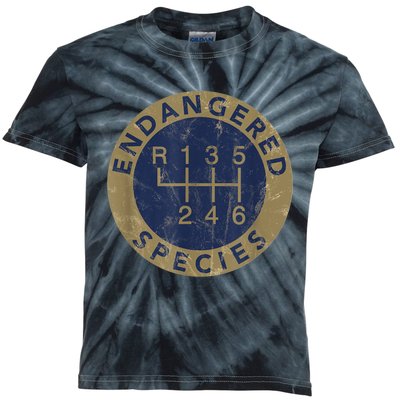 Endangered Species Stick Shift Manual Transmission Drivers Kids Tie-Dye T-Shirt