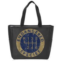 Endangered Species Stick Shift Manual Transmission Drivers Zip Tote Bag