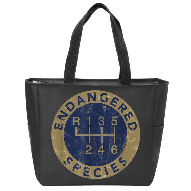 Endangered Species Stick Shift Manual Transmission Drivers Zip Tote Bag