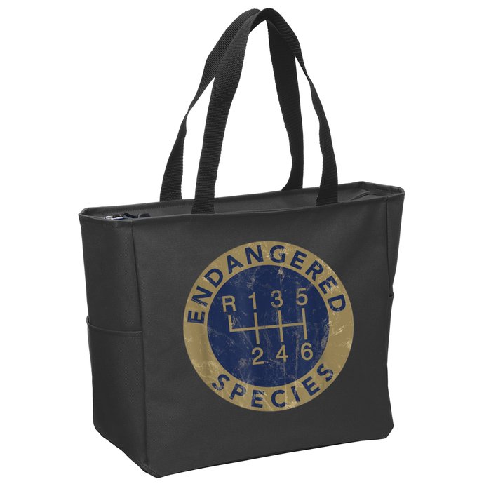 Endangered Species Stick Shift Manual Transmission Drivers Zip Tote Bag
