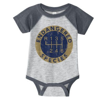 Endangered Species Stick Shift Manual Transmission Drivers Infant Baby Jersey Bodysuit